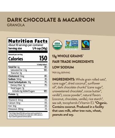 Buy Nature's Path Love Crunch Dark Chocolate Macaroon Granola 11.5 oz - Organic & Premium - Buy Online on GoSupps.com