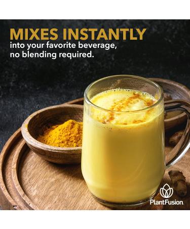 PlantFusion Turmeric and Ginger Drink Mix - Fermented Whole Food Nutrition Herbal Supplement Powder with Curcuminoids - USDA Certified Organic Non-GMO Vegan Gluten-Free 4.76 oz 30 Servings - Buy Online on GoSupps.com
