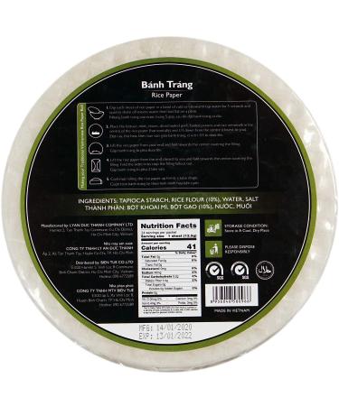 Lyan Mekong River Banh Trang Vietnamese Rice Paper Wrappers - Vegan Spring Roll Wrappers (300g) - Buy Online on GoSupps.com