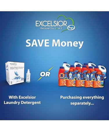 Excelsior Eco Laundry Detergent 3L - Unscented Biodegradable Concentrated & Phosphate Free - International Shipping Available - Buy Online on GoSupps.com