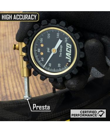 JACO RDX-160 Presta Tire Pressure Gauge for Bikes - 10-160 PSI | Road Bike & BMX Series - Buy Online on GoSupps.com