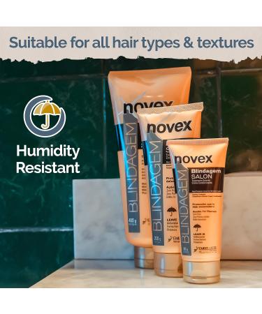 NOVEX Blindagem Thermal Protector Leave In 200g - Heat Protectant for Smooth, Frizz-Free Hair - Reconstructs Hair Fiber - Long Lasting Results - Buy Online on GoSupps.com