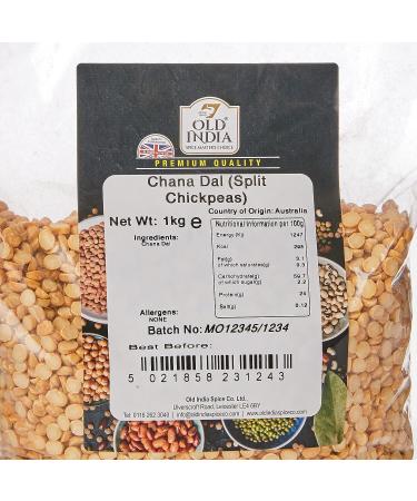 Old India Chana Dal (Split Chickpeas) 1 kg - Buy Online on GoSupps.com