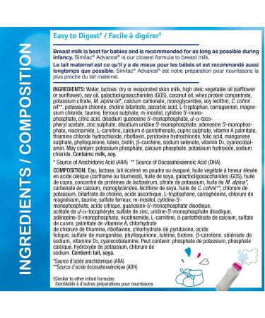 Similac Advance Step 1 Non-gmo Baby Formula Concentrated Liquid 385ml 0+ Months Blue 12 Count - Buy Online on GoSupps.com