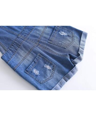 kidscool Space Baby Girl Boy Denim Shortall 4-5 Years Blue-2108 - Buy Online on GoSupps.com