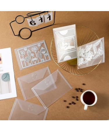 21 Pieces Clear Stamp and Die Storage Pockets - 5 x 7 Inch - Scrapbooking & Card Making Organizer - Buy Online on GoSupps.com