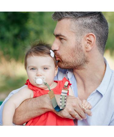 BooginHead Pacifier Clip 3-Pack - Geometric Blue | Baby Pacifier Holder PaciGrip - Buy Online on GoSupps.com