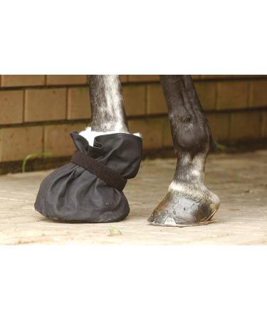 Hoof bandage protector black size L: height 27 cm 23 cm