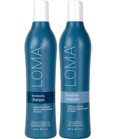 Loma Hair Care Moisturizing Shampoo & Treatment Duo 12 Fl Oz (Pack of 1)