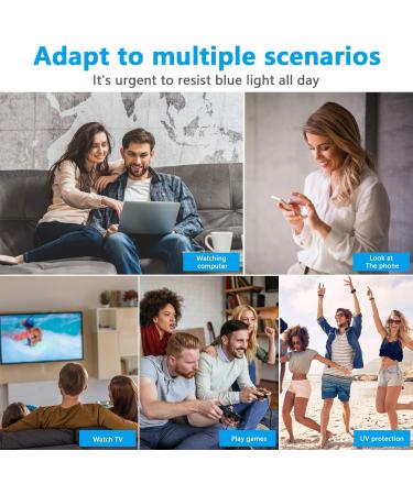 Venga Amigos Computer Glasses - Blue Light Filter UV Protection Retro Metal Frame Anti-Fatigue Includes Case & Cleaning Cloth - Bright Leopard Pattern - Buy Online on GoSupps.com