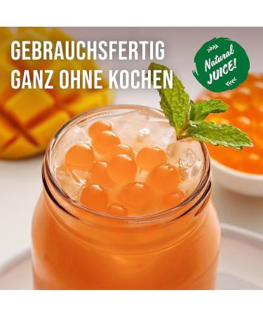 Buy Vegan Bubble Tea Pearl Set - 2-Pack Popping Boba | Strawberry & Peach Flavors | Gluten-Free Tapioca Pearls | 900g Total - Buy Online on GoSupps.com