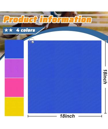 Equestrian Training Flags 4-Piece Set | Nylon Flags for Horse Training | Yellow Pink Purple Dark Blue - Buy Online on GoSupps.com
