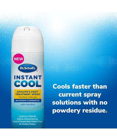 Dr. Scholl's Instant Cool Athlete's Foot Treatment Spray - 5.3oz - Buy Online on GoSupps.com