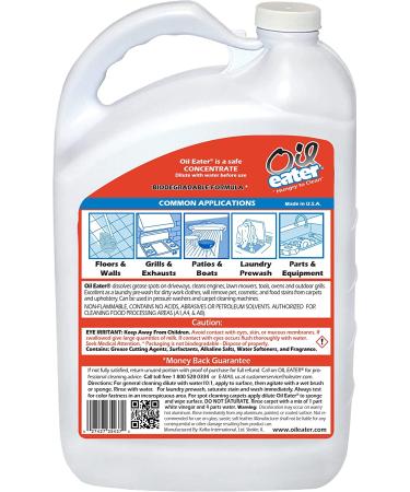 Oil Eater Original 1 Gallon Cleaner and Degreaser - Professional Strength for Dissolving Grease, Oil, and Heavy-Duty Stains - Buy Online on GoSupps.com