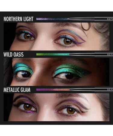 BEPHOLAN Purple Metallic Eyeliner Pencil - Glitter Waterproof 24h Long-Lasting Pen for Blue-Purple Shifting Northern Light Effect - Buy Online on GoSupps.com