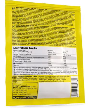 Olimp Whey Protein Complex 100% - Banana Flavor 700g | Premium Quality Protein for Muscle Gain & Recovery | International Shipping Available - Buy Online on GoSupps.com