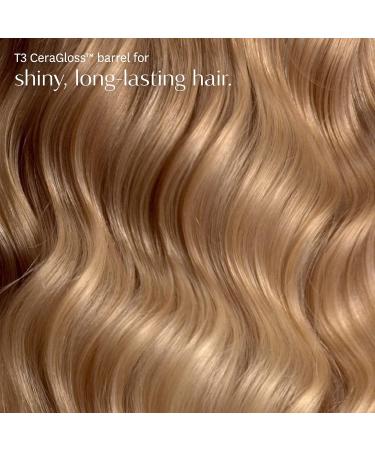 T3 SinglePass Curl Professional Curling Iron - Long Barrel Ceramic Iron with Adjustable Heat for Shiny Curls & Waves | 2 Piece Set White/Rose Gold - International Shipping Available - Buy Online on GoSupps.com
