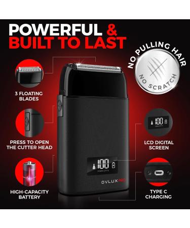 Buy Metal Shell Three Blades Foil Shaver for Men - Dual-Foil Trimmer for Bald Heads | Perfect Gifts for Dad Husband & Him - Buy Online on GoSupps.com