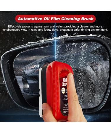 MYNOCK Gelmalls Glass Cleaner Automotive Oil Film Cleaning Brush Car Oil-Repellent Film For Car Windows Glass Glossy Cleaner Improves Clarity and Visibility (3 red) Red 3 - Buy Online on GoSupps.com