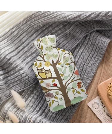 Owl Tree Bird Hot Water Bottle - Plush Bed Warmer for Adults & Children | 26.5x15.3cm - International Shipping Available - Buy Online on GoSupps.com