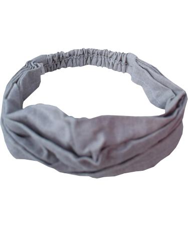 Plain Cotton Hemp Elastic Bohemian Headband Natural - Buy Online on GoSupps.com
