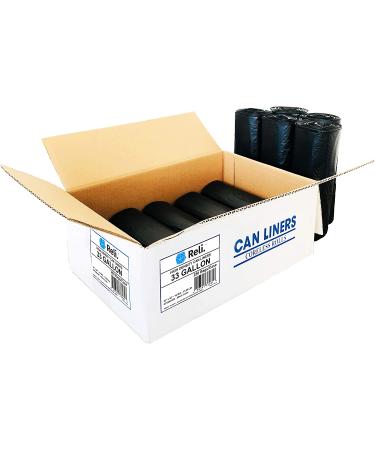 Reli. 33 Gallon Trash Bags Heavy Duty (250 Count) Made in USA - Black Garbage Bags 30-35 Gallon - Bulk Can Liners 33 Gallon - Buy Online on GoSupps.com