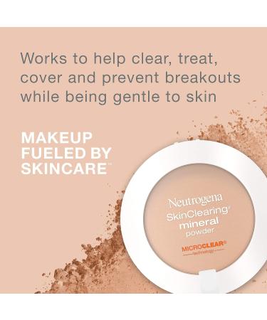 Neutrogena SkinClearing Mineral Acne-Concealing Powder - Shine-Free Makeup with Salicylic Acid | Natural Ivory 20 | International Shipping Available - Buy Online on GoSupps.com