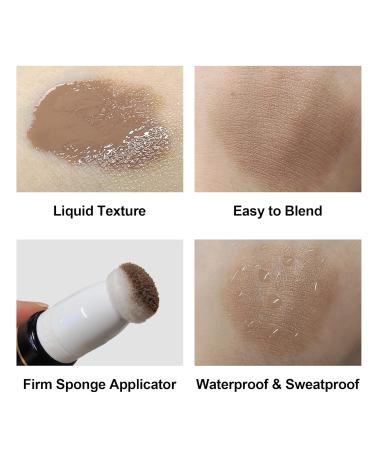 FV Cool Toned Contour Stick | Long Lasting Liquid Contour Wand | Lightweight & Blendable Vegan Cream Contour for Face - 04 Grey - Buy Online on GoSupps.com