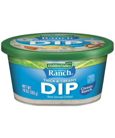 clos-ette Hidden Valley Ready-to-Eat Dip, Classic Ranch, 10 Ounce