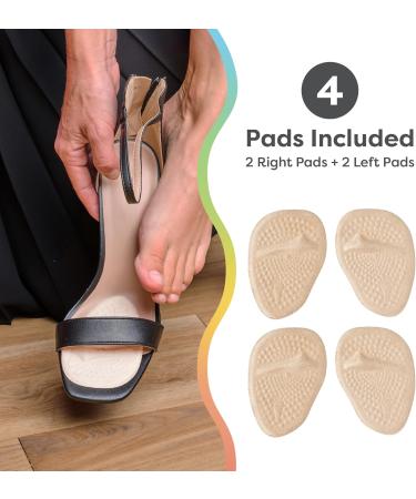 ZenToes High Heel Comfort Pads - Gel Cushions for Ball of Foot Pain - 2 Pairs - Women's Shoe Inserts - Buy Online on GoSupps.com