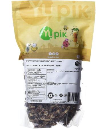 Yupik Organic Diced Deglet Nour Dates 1 kg 6 Count Non-GMO Vegan Gluten-Free Kosher Dried Fruits Pitted Chopped No Added Sugar Source of Fiber Healthy Snacks Ideal for Baking & Topping 6 kg - Buy Online on GoSupps.com