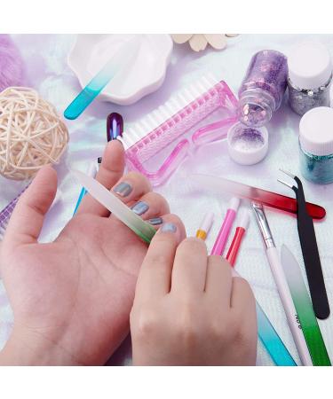 BQTQ 42 Piece Glass Nail Files & Cuticle Pusher Set - Manicure Kit for Natural Nail Care - Buy Online on GoSupps.com