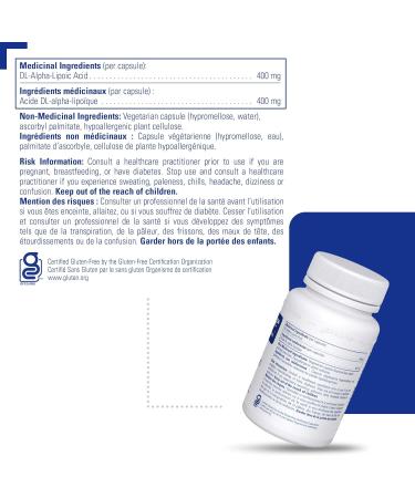 Pure Encapsulations Alpha Lipoic Acid 400 mg | Antioxidant Support* | 60 Capsules - Buy Online on GoSupps.com