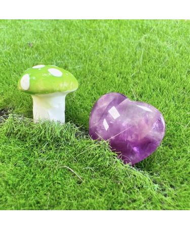 Amethyst Crystal Heart Stones - 20 Pcs Natural Healing Gemstones for Meditation and Balancing | XIANNVXI - Buy Online on GoSupps.com