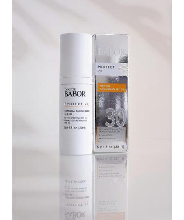 DOCTOR BABOR PROTECT RX Mineral Face Sunscreen SPF 30 - Lightweight Facial Sunscreen Lotion, 1oz - Buy Online on GoSupps.com