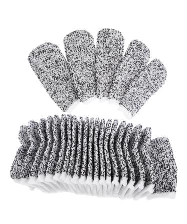 ULTECHNOVO 60pcs -Cut Finger Protectors for Finger Cracking Finger Covers for Protector for DIY Finger Shield for Cutting Food Fingertip Protector Sleeve Nylon