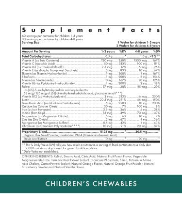 MICHAEL'S Health Children's Chewables - 60 Vegetarian Wafers - Fruit Punch Flavor - Multivitamin & Mineral Supplement - Buy Online on GoSupps.com