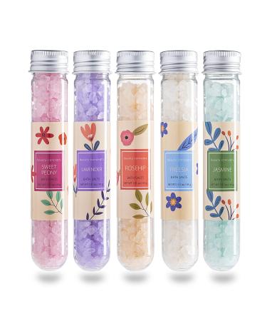 B.C. Beauty Concepts Aromatherapy Bath Salts- 5 Pack Epsom Salts for Soaking Relaxing Bath Spa Set (Floral) - Buy Online on GoSupps.com