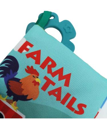 Soft Baby Cloth Crinkle Book for Infants/Toddlers | Educational Teether Sensory Toy Farm Theme | Unbreakable 0-18 Months | Boy Girl Shower Gifts - Buy Online on GoSupps.com