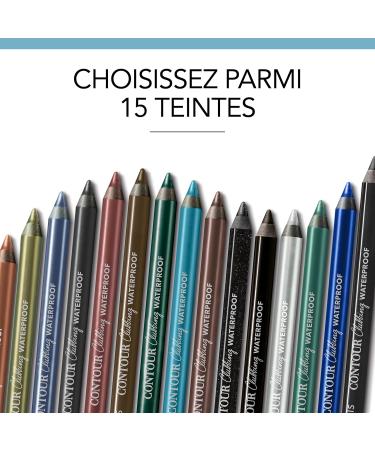 Bourjois Paris Contour Clubbing Waterproof Eye Pencil Smooth and Smooth Texture Formula with Jojoba Oils No. 77 Kaki'N'Gold 1.2g - Buy Online on GoSupps.com