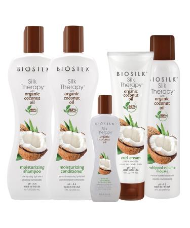 Biosilk Silk Therapy Leave-In Hair Serum with Natural Coconut Oil | Paraben-Free Nourishing Formula for Silky Smooth Hair | 67 ml - International Shipping Available - Buy Online on GoSupps.com