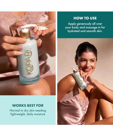 Kopari Hydrating Silk Body Cream with Hyaluronic & Polyglutamic Acids Long Lasting Moisturizer for Dry Skin Lightweight & Silky Texture Sweet Coconut Milk Scent 6.7 oz - Buy Online on GoSupps.com