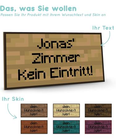 Elbe Effect Personalized Wooden Shield for Boys | Unique Pixel Art Decor | custom Gifts for Children's Room - Buy Online on GoSupps.com