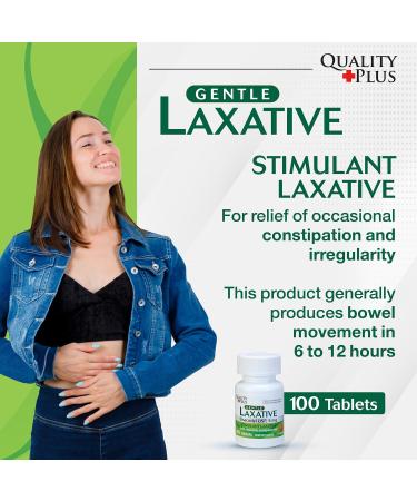 Gentle Laxative Bisacodyl 5mg Tablets - 110 Coated Capsules for Effective Constipation Relief | Easy to Swallow International Shipping Available - Buy Online on GoSupps.com