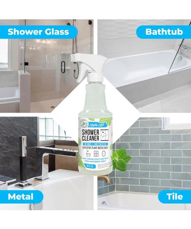 Mighty Mint Shower Cleaner - Non-Toxic No-Rinse Daily Spray for Glass & Tile 16oz | Natural Peppermint Scent - Buy Online on GoSupps.com