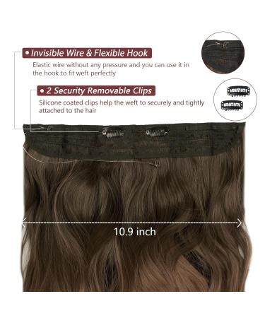 Buy BARSDAR 14 Wavy Secret Hair Extensions - Invisible Headband Synthetic Curly Hair for Women | Natural Black 1B# - Buy Online on GoSupps.com