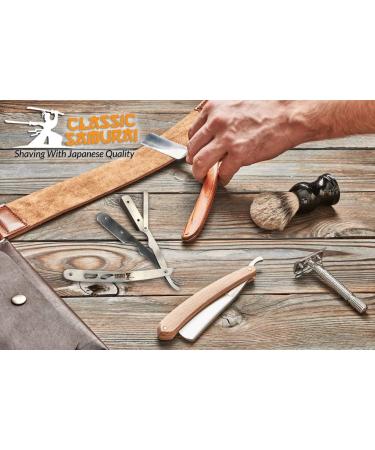 Classic Samurai Stainless Steel Barber Straight Edge Razor + 100 Lord Blades - Buy Online on GoSupps.com