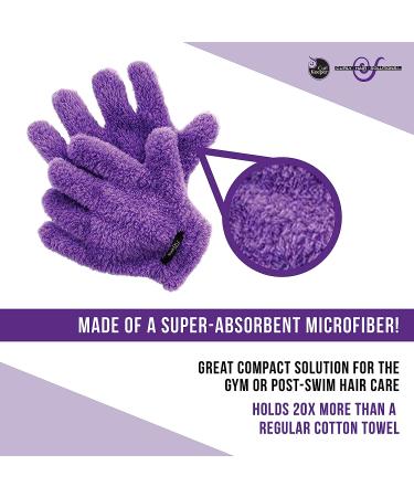CURL KEEPER Purple Quick Dry Styling Gloves for Effortless Hair Styling - Buy Online on GoSupps.com