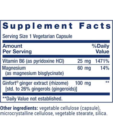 Life Extension Daily PMS Relief Menstrual Comfort Supplement PMS-Related Cramps Lower Back discomfort Mood Ginger Magnesium B6 Gluten-Free Non-GMO 60 Capsules - Buy Online on GoSupps.com