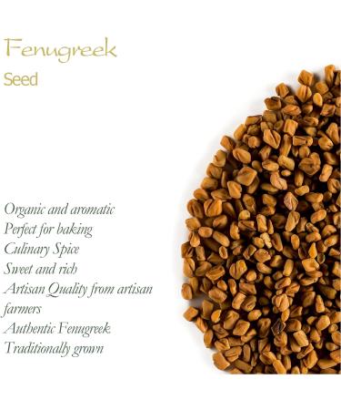 Organic Fenugreek Seeds - Culinary Grade - 100g (Pack of 1) | Real Trigonella Foenum-graecum - Buy Online on GoSupps.com